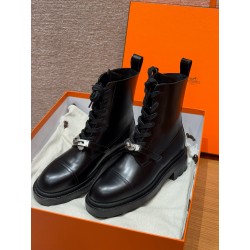에르메스 Hermes 253 Funk Ankle Boot Calfskin&89 Noir