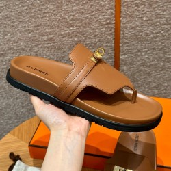 에르메스 Hermes 258 Empire Sandal Calfskin&37 Gold gold