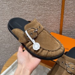 에르메스 Hermes 291 Hermes Key mule Chamois&Naturel