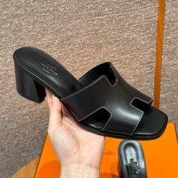 에르메스 Hermes 308 Helia 60 sandal Calfskin&89 Noir
