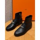에르메스 Hermes 610 Kelsy Ankle Boot Calfskin&89 Noir