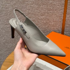 에르메스 Hermes 615 Lover 80 Pump Sheepskin&Pebble Beige
