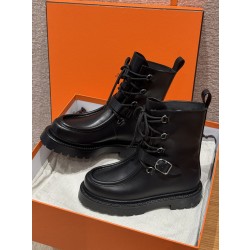 에르메스 Hermes 623 Land Ankle Boot Calfskin&89 Noir