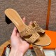 에르메스 Hermes 185 Oasis sandal Chamois Drilling Chever&Apricot color