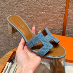 에르메스 Hermes 185 Oasis sandal Cowboy&Light cowboy blue