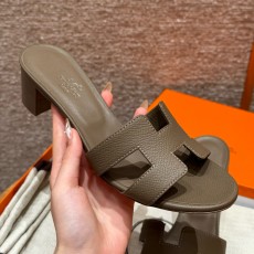 에르메스 Hermes 185 Oasis sandal Epsom&18 Etoupe