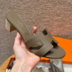 에르메스 Hermes 185 Oasis sandal Epsom&18 Etoupe
