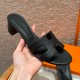 에르메스 Hermes 185 Oasis sandal Epsom&89 Noir