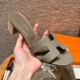 에르메스 Hermes 185 Oasis sandal Epsom&M8 Gris Asphalte