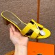 에르메스 Hermes 185 Oasis sandal Matte Alligator&9R Lime