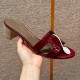 에르메스 Hermes 185 Oasis sandal Matte Alligator&57 Bordeaux