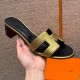 에르메스 Hermes 185 Oasis sandal Goat hide&Dore