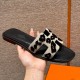 에르메스 Hermes 181 Oran sandal Chamois&Beige Espuisse and Noir