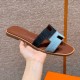에르메스 Hermes 181 Oran sandal Cowboy&Primary Blue and Light blue