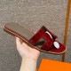 에르메스 Hermes 181 Oran sandal Highlights Alligator&F5 Bourgogne
