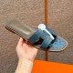 에르메스 Hermes 181 Oran sandal KK ostrich&7Q Mykonos