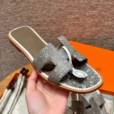 에르메스 Hermes 181 Oran sandal Lizard&01 Himalayal