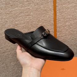 에르메스 Hermes 188 Oz Mule Goatskin&89 Noir