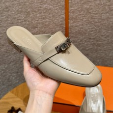에르메스 Hermes 188 Oz Mule Goatskin&Apricot color