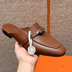 에르메스 Hermes 188 Oz Mule Goatskin&Rouge sellier