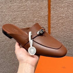 에르메스 Hermes 188 Oz Mule Goatskin&Rouge sellier