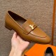 에르메스 Hermes 192 Royal loafer Goathide&Naturel gold