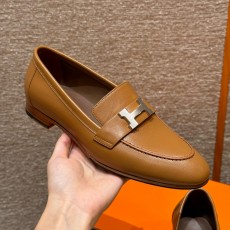 에르메스 Hermes 192 Royal loafer Goathide&Naturel silver
