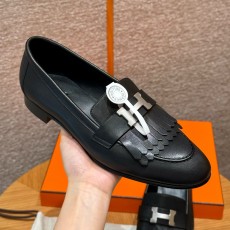 에르메스 Hermes 192 Royal loafer Goathide&89 Noir silver