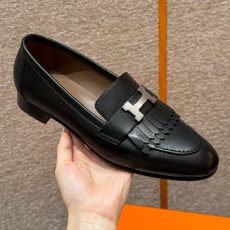 에르메스 Hermes 192 Royal loafer Goathide&89 Noir silver