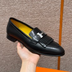 에르메스 Hermes 192 Royal loafer Goathide&89 Noir silver