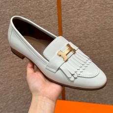 에르메스 Hermes 192 Royal loafer Goathide&Blanc gold