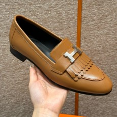 에르메스 Hermes 192 Royal loafer Goathide&Naturel silver