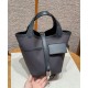 에르메스 Hermes Picotin Cargo 18cm Swift and Canvas 85 Ardoise/silver
