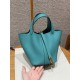 에르메스 Hermes Picotin lock 18cm Clemence U1 Vert Verone/gold