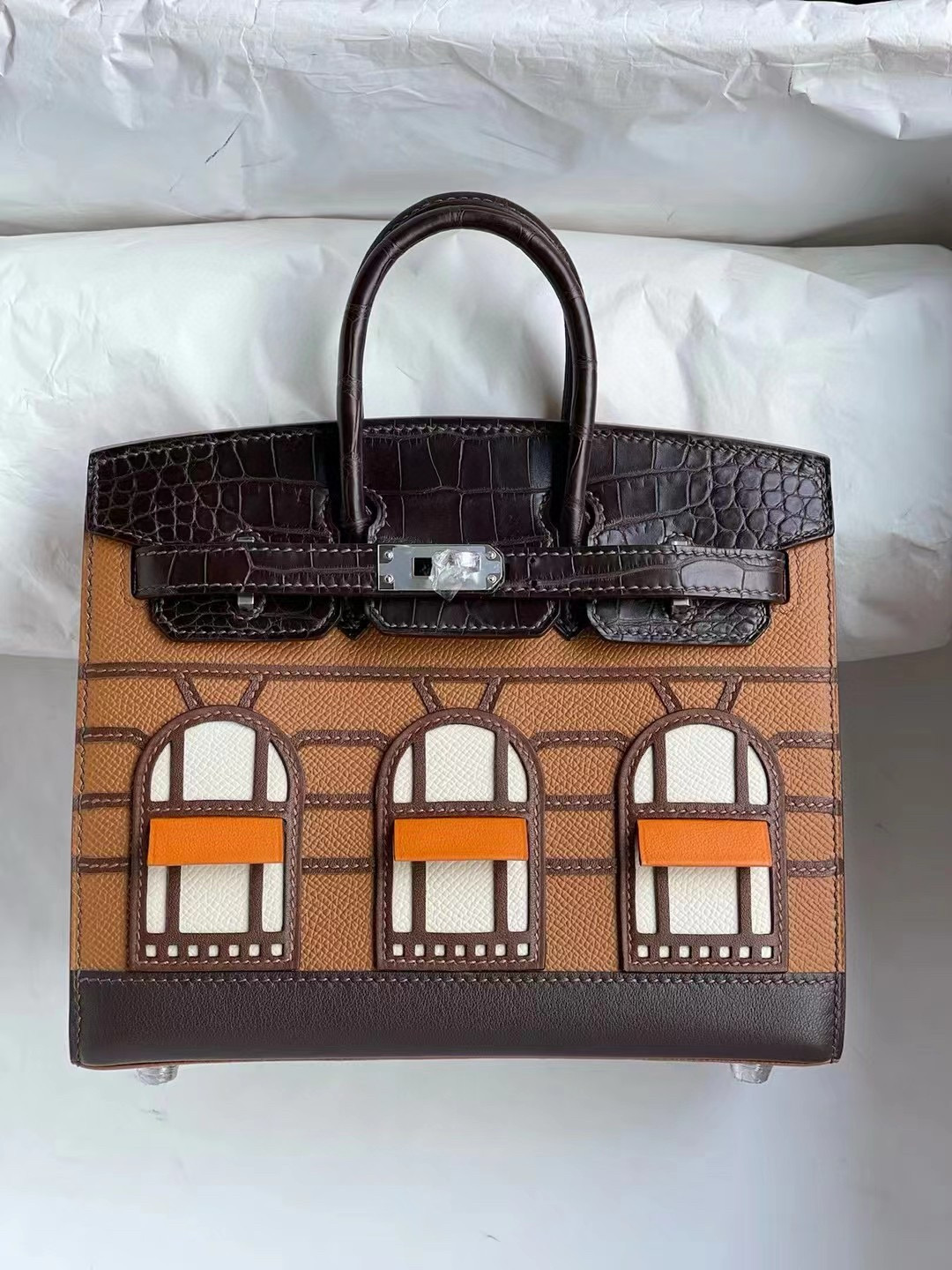 에르메스 Hermes Birkin Faubourg 20cm Brown