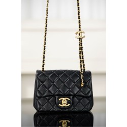 샤넬 Chanel 25B AS5758 Mini Flap Bag Black 18cm