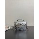 샤넬 Chanel 25k AS5805 Mini Flap Bag with Top Handle 99513 silver