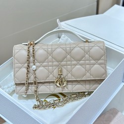 디올 Dior My Dior Mini Bag Beige&White 21cm