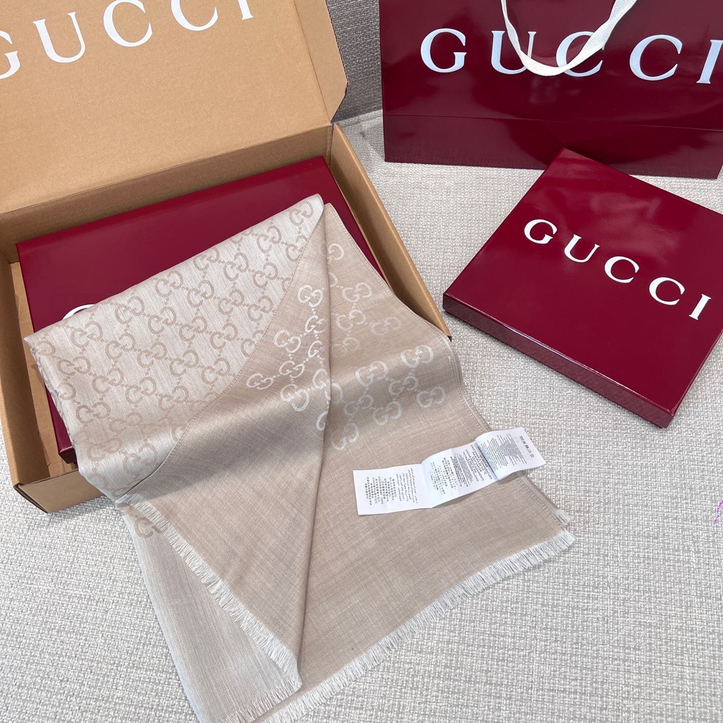 구찌 Gucci 캐시미어 스카프 45x180cm