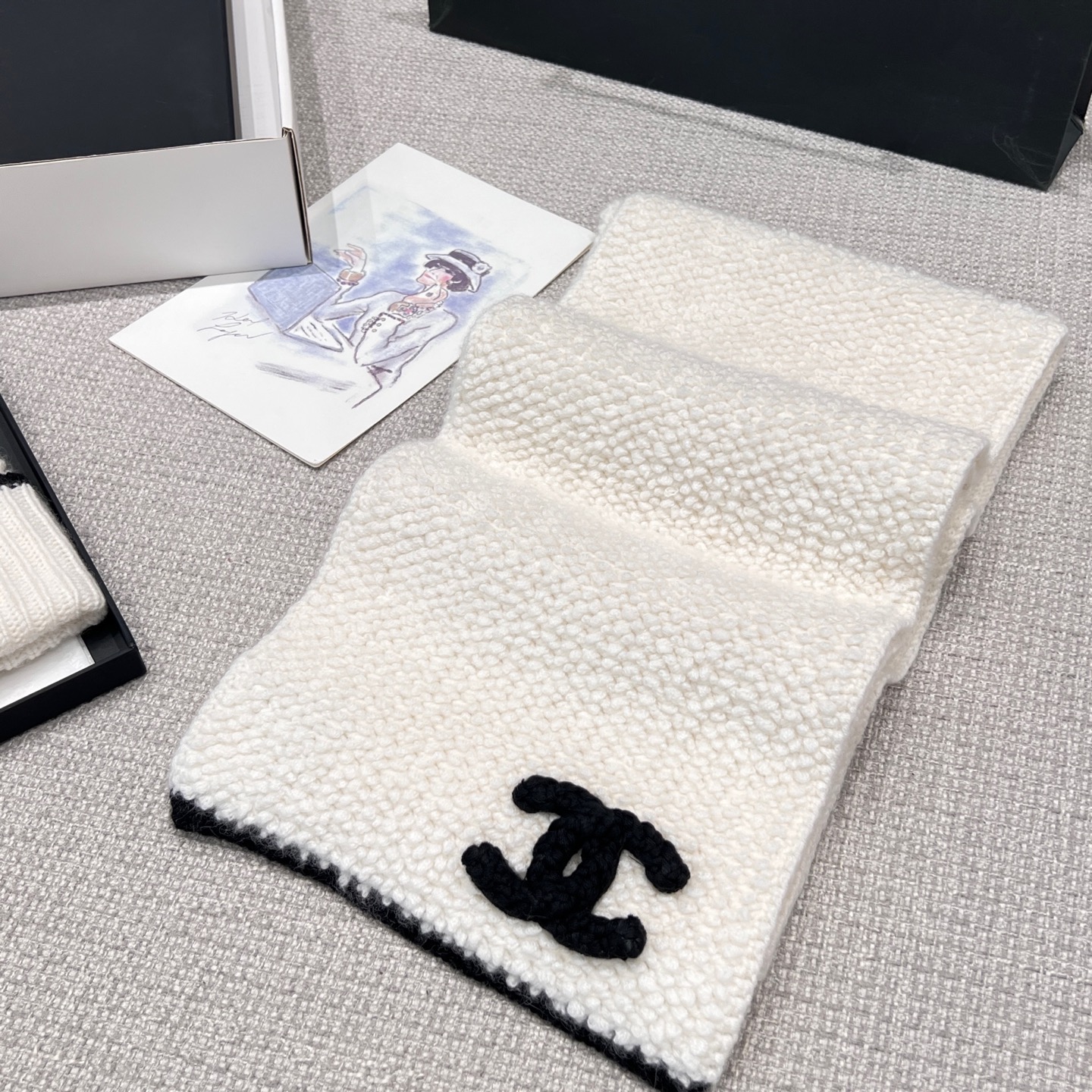 샤넬 CHANEL 스카프 22 x160cm