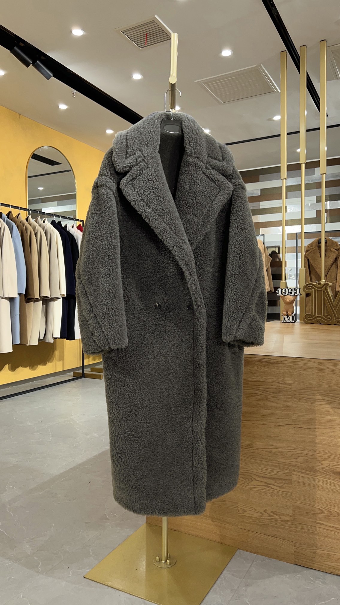 막스마라 Max Mara Teddy Bear Icon Coat 테디베어 코트  Dark gray  짙은 회색