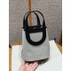 에르메스 Hermes in the loop 18cm Canbas and Swift 89 Noir/gold