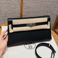 에르메스 Hermes Kelly elan 27cm Madame 89 Noir/silver