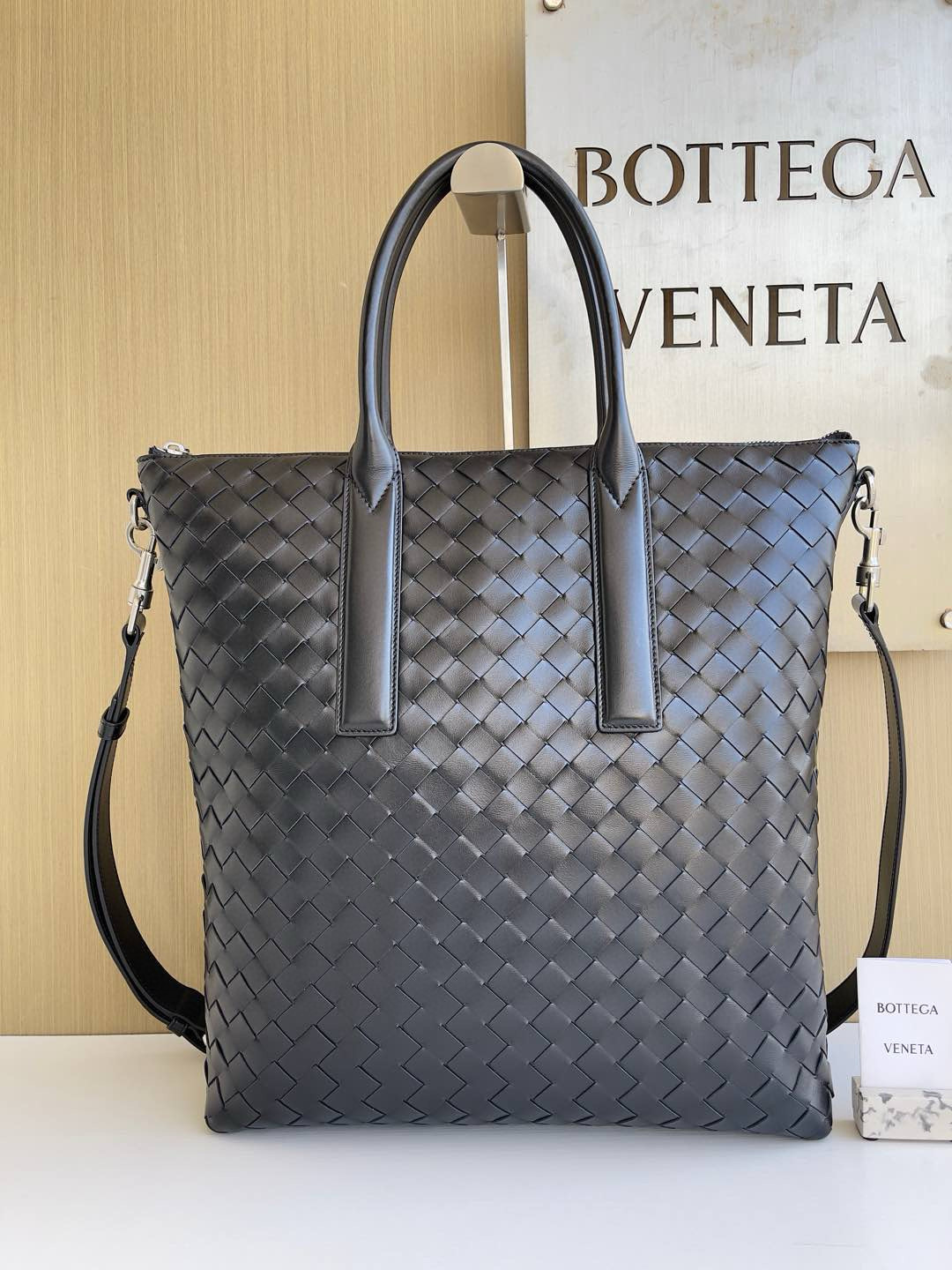 보테가 베네타 Bottega Veneta 815783 Intrecciato Zipped N/S Tote Bag 33.5cm