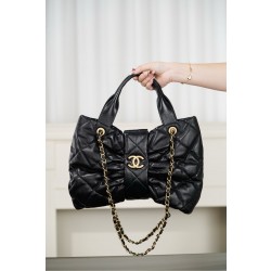 샤넬 Chanel 25k AS5851 Bow bag Black 38cm
