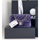 샤넬 Chanel A01116 Mini Classic Flap Bag Purple 20cm