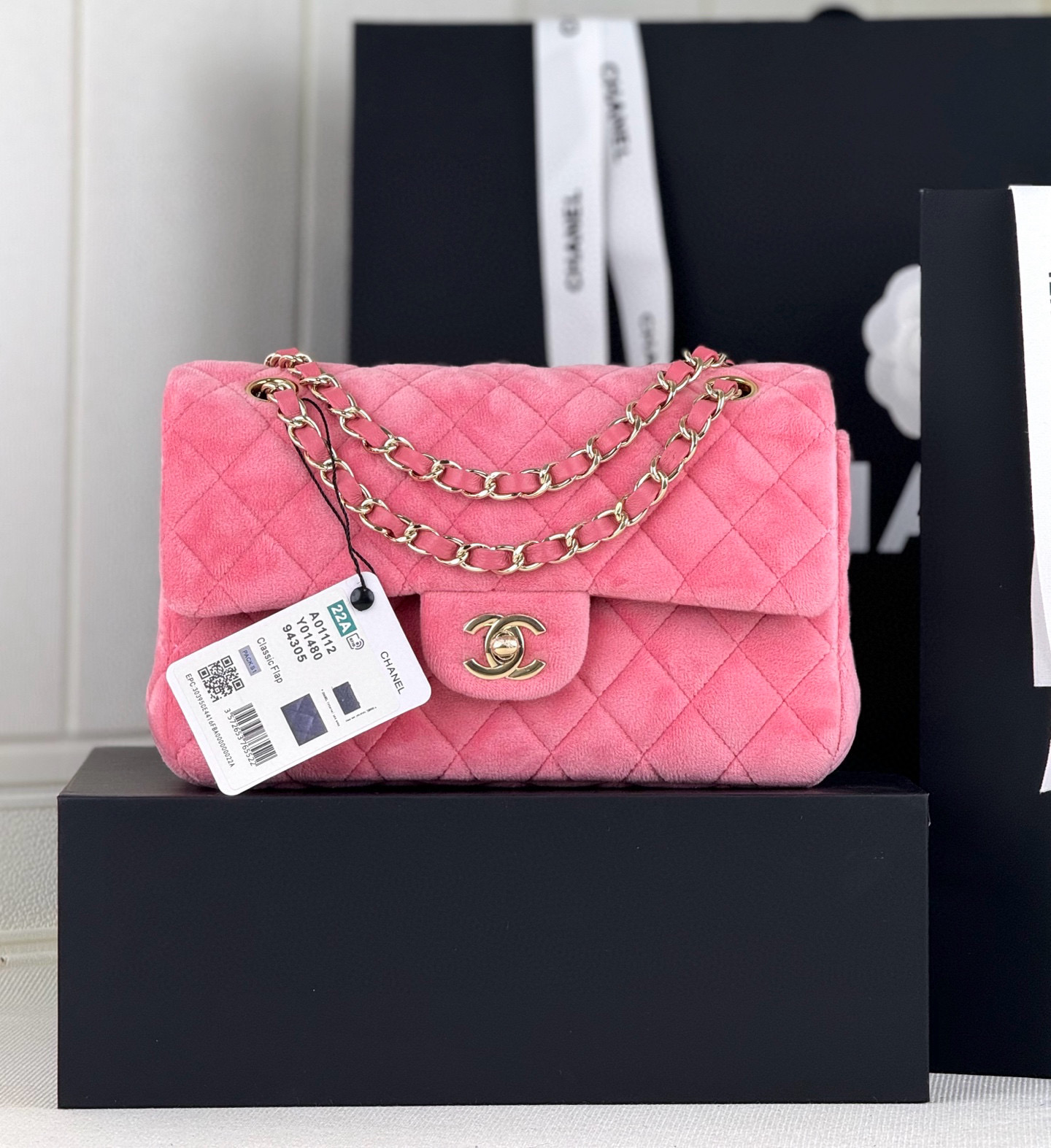 샤넬 Chanel A01118 Small Classic Flap Bag Pink 23cm