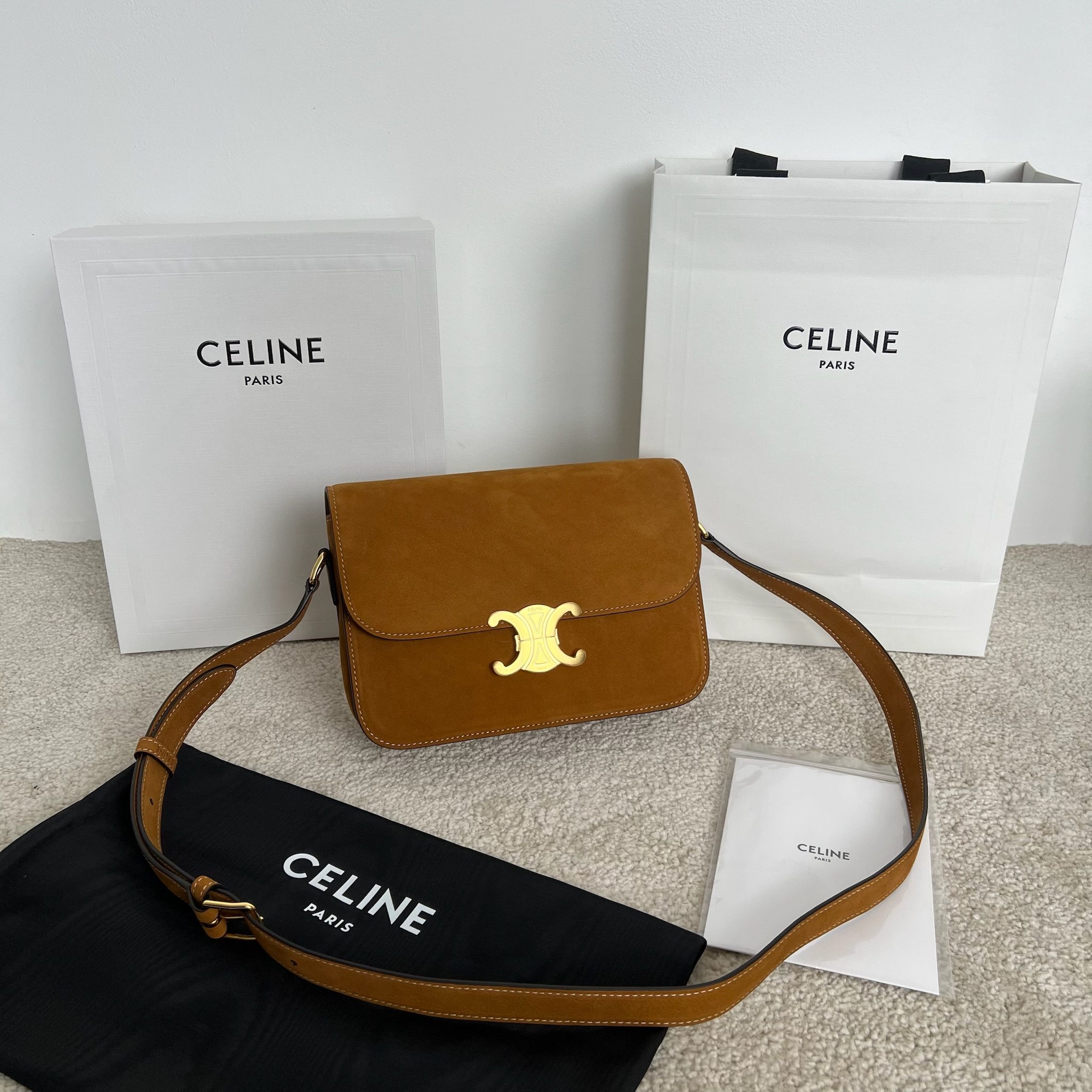 셀린느 Celine 187363 Classique Triomphe Bag 22.5cm