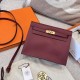 에르메스 Hermes Kelly danse Evercolor 55 Rouge H/gold
