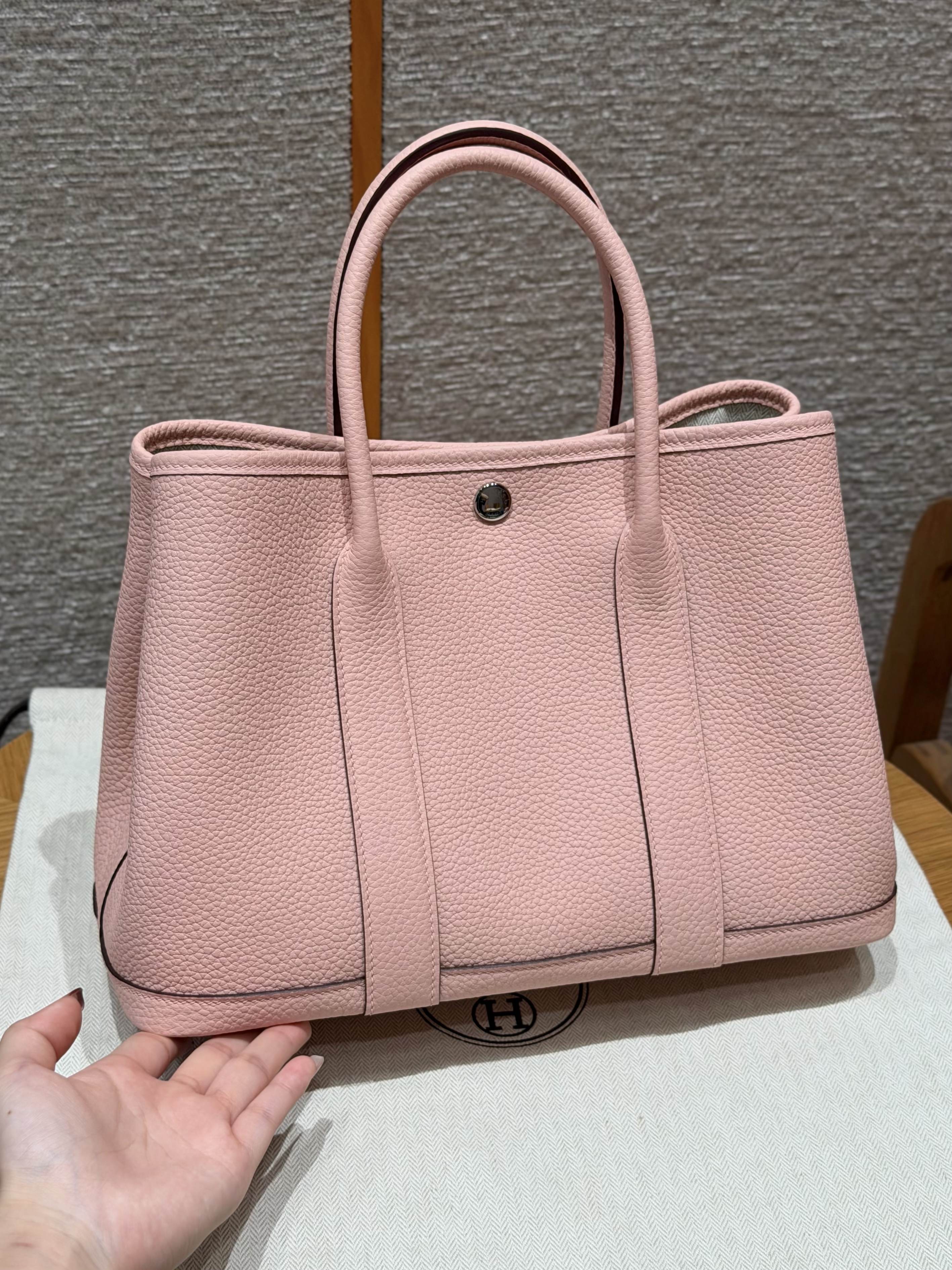 에르메스 Hermes Garden party 30cm Negonda 3Q Rose Sakura